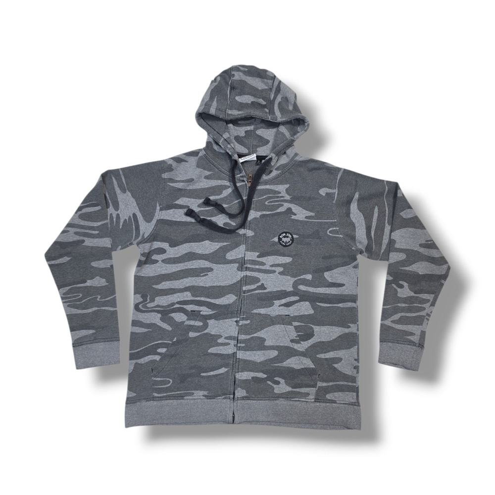 Ron Jon Surf Shop Light Weight Zip Up Camo Y2K Hoodie Men's Size M
